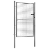 Vidaxl poort 105x175 cm gegalvaniseerd staal zilverkleurig