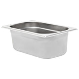 Vidaxl gastronormbakken 8 st gn 1 4 100 mm roestvrij staal