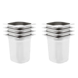 Vidaxl gastronormbakken 8 st gn 1 6 200 mm roestvrij staal