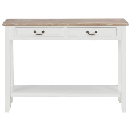Vidaxl wandtafel 110x35x80 cm hout wit