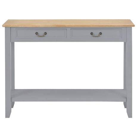 Vidaxl wandtafel 110x35x80 cm hout grijs