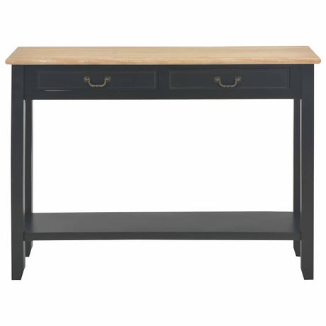 Vidaxl wandtafel 110x35x80 cm hout zwart