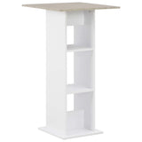 Vidaxl bartafel 60x60x110 cm wit en betonkleurig