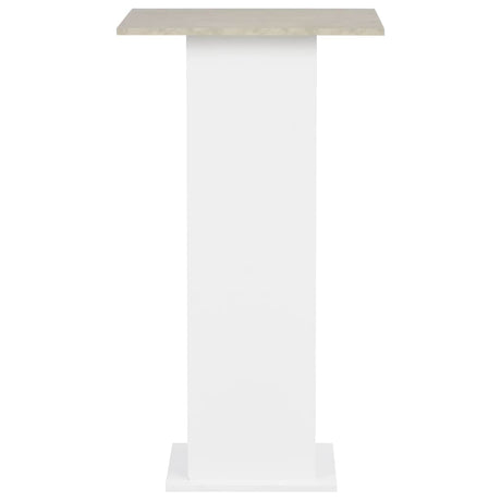 Vidaxl bartafel 60x60x110 cm wit en betonkleurig
