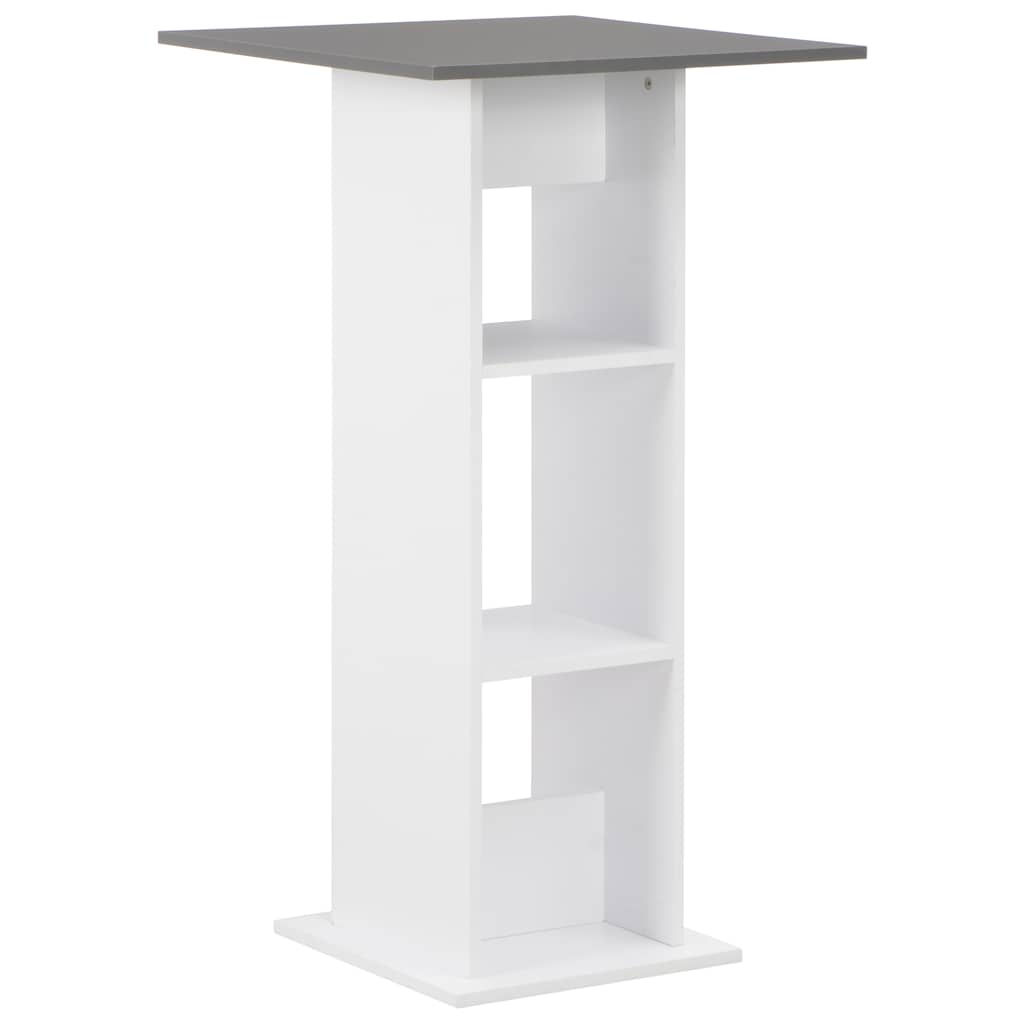Vidaxl bartafel 60x60x110 cm wit en antracietgrijs