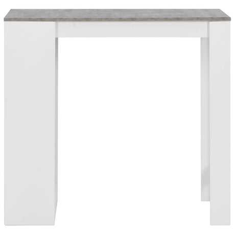 Vidaxl bartafel met schap 110x50x103 cm wit