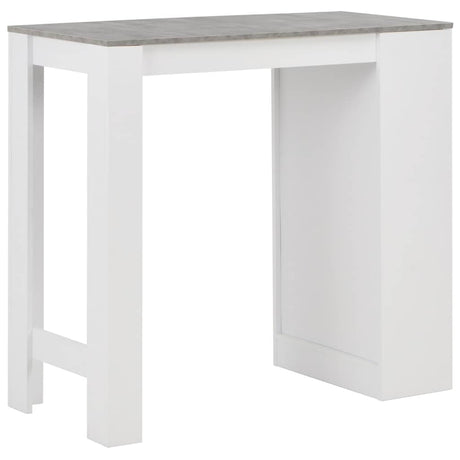 Vidaxl bartafel met schap 110x50x103 cm wit