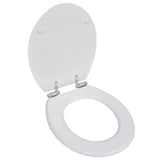 Vidaxl toiletbril met soft-closedeksel 2 st mdf wit