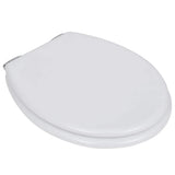 Vidaxl toiletbril met soft-closedeksel 2 st mdf wit