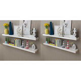 Vidaxl wandplanken 4 st 120 cm wit
