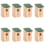 VidaXL Vogelhuisjes 8 st 12x12x22 cm hout