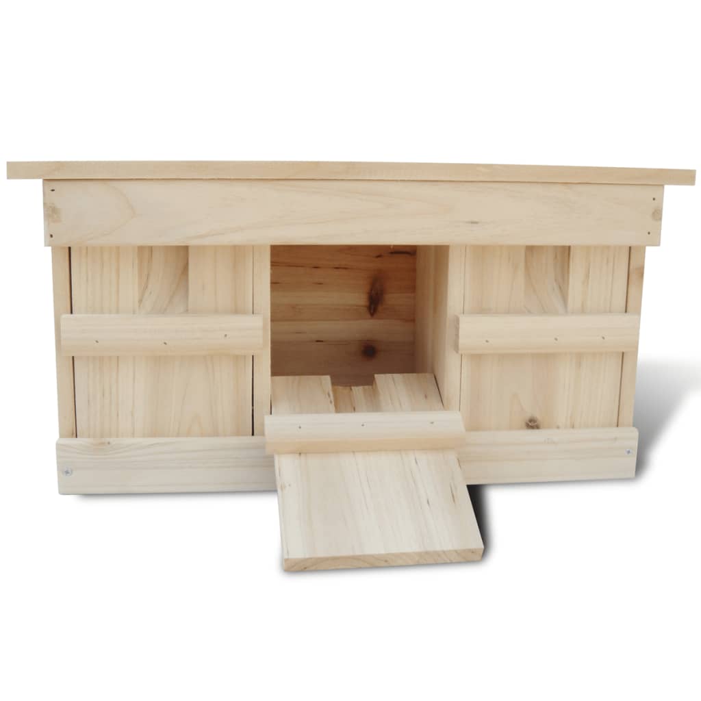 VidaXL Mussenhuizen 2 st 44x15,5x21,5 cm hout