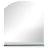 Vidaxl wandspiegel met schap 30x50 cm gehard glas