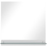 Vidaxl wandspiegel met schap 60x60 cm gehard glas