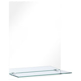 VidaXL Wandspiegel met schap 50x70 cm gehard glas