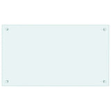 Vidaxl spatscherm keuken 70x40 cm gehard glas wit
