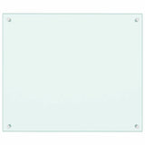 Vidaxl spatscherm keuken 70x60 cm gehard glas wit