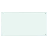 Vidaxl spatscherm keuken 80x40 cm gehard glas wit