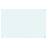 Vidaxl spatscherm keuken 80x50 cm gehard glas wit