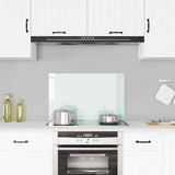Vidaxl spatscherm keuken 80x50 cm gehard glas wit