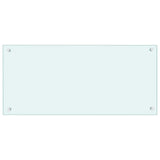Vidaxl spatscherm keuken 90x40 cm gehard glas wit