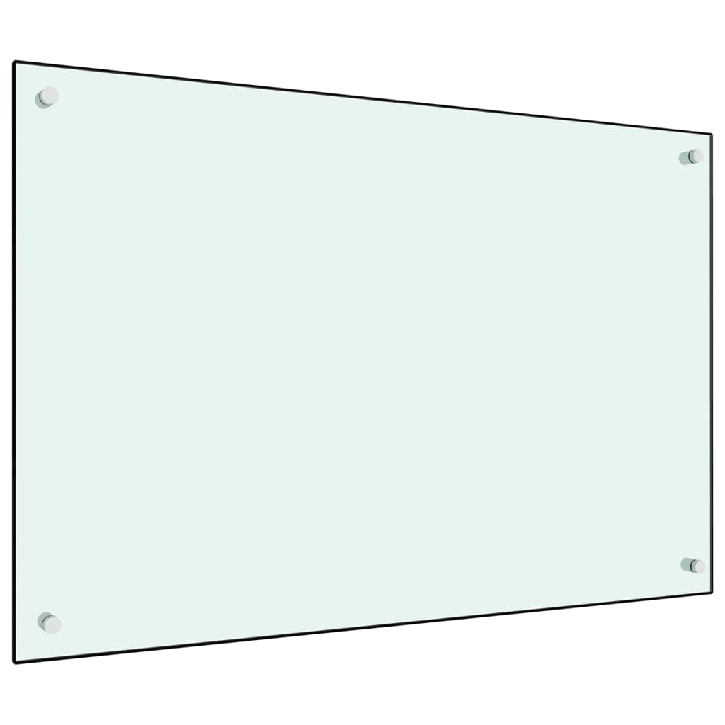 Vidaxl spatscherm keuken 90x60 cm gehard glas wit