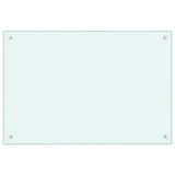 Vidaxl spatscherm keuken 90x60 cm gehard glas wit