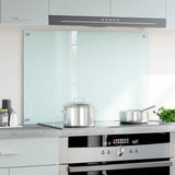 Vidaxl spatscherm keuken 90x60 cm gehard glas wit