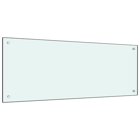 Vidaxl spatscherm keuken 100x40 cm gehard glas wit