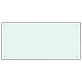Vidaxl spatscherm keuken 100x50 cm gehard glas wit