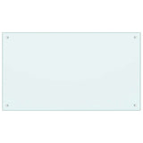 Vidaxl spatscherm keuken 100x60 cm gehard glas wit