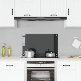 Vidaxl spatscherm keuken 80x50 cm gehard glas zwart