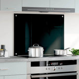 Vidaxl spatscherm keuken 80x60 cm gehard glas zwart