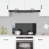 Vidaxl spatscherm keuken 90x40 cm gehard glas zwart