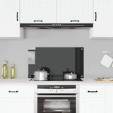Vidaxl spatscherm keuken 90x50 cm gehard glas zwart