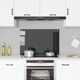 Vidaxl spatscherm keuken 90x60 cm gehard glas zwart