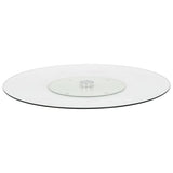 Vidaxl serveerbord draaiend 60 cm gehard glas transparant