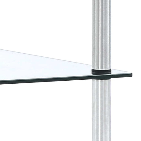 Vidaxl kastje 5-laags 40x40x130 cm gehard glas transparant