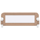 Vidaxl bedhekje peuter 102x42 cm polyester taupe