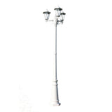 Vidaxl tuinlantaarn kingston 3-arms 215 cm wit