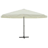 VidaXL Parasol Samos 500 cm aluminium wit