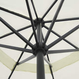 Vidaxl parasol samos 500 cm aluminium wit