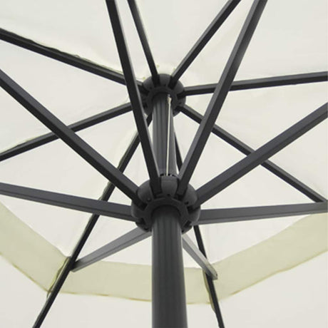 Vidaxl parasol samos 500 cm aluminium wit