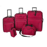 Vidaxl reisbagage set rood 5-delig