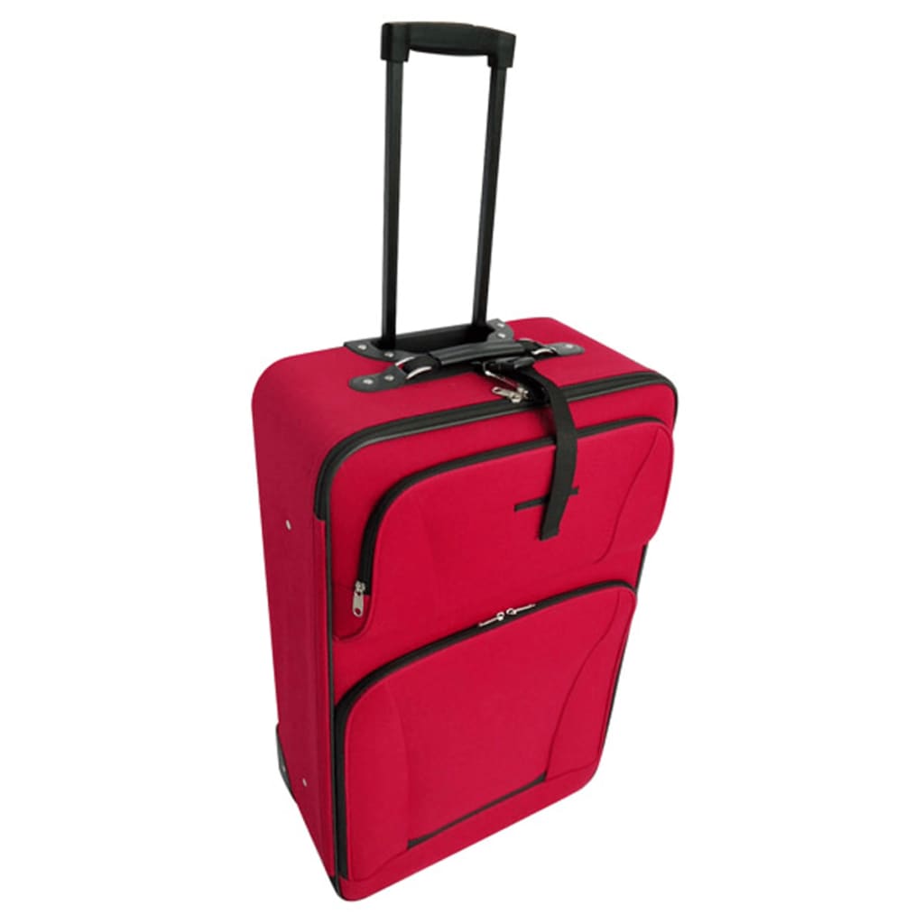 Vidaxl reisbagage set rood 5-delig