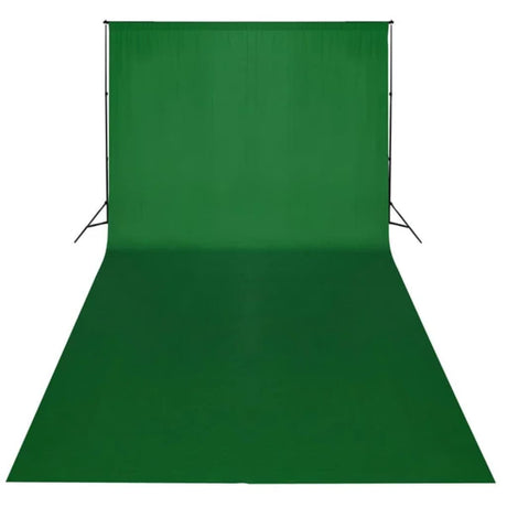 Vidaxl achtergrond zonder standaard chromakey 600x300 cm katoen groen