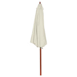 Vidaxl parasol 300x258 cm zandwit