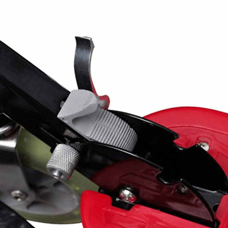 Vidaxl step elektrisch met zitje 120 w rood