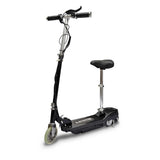 Vidaxl step elektrisch met zitje 120 w zwart