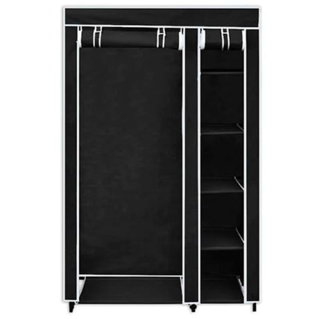 Vidaxl kledingkast opvouwbaar 110x45x175 cm zwart